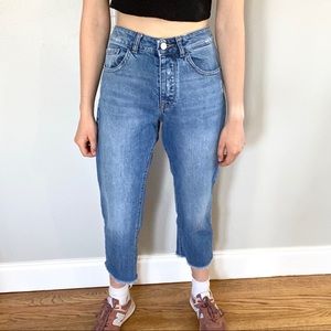 DL 1961 High Rise Straight Cropped Jeans Petite